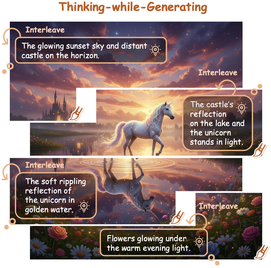 Thinking-while-Generating